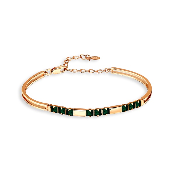 Браслет из красного золота с турмалином