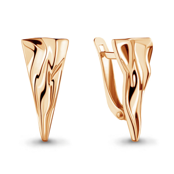 Серьги из красного золота