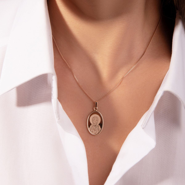 Иконка из красного золота «Святая Блаженная Матрона»