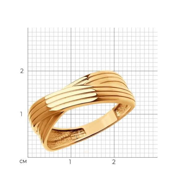 Кольцо из красного золота