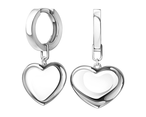 Серьги конго из серебра