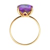 Кольцо из красного золота с аметистом