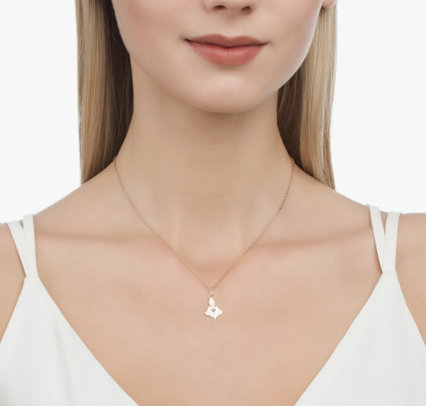 Подвеска из красного золота