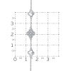 Браслет из белого золота с бриллиантами