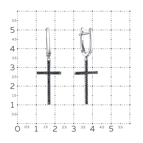 Серьги из золота с бриллиантами