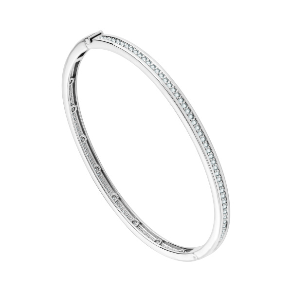 Браслет из серебра с фианитами