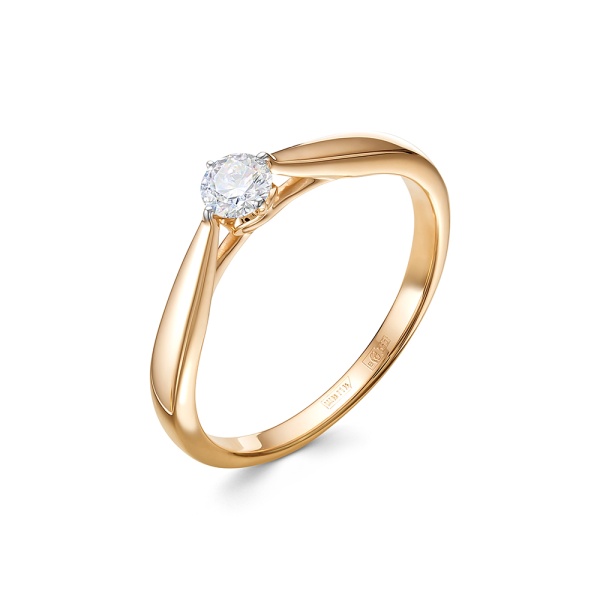 Кольцо из золота с бриллиантом