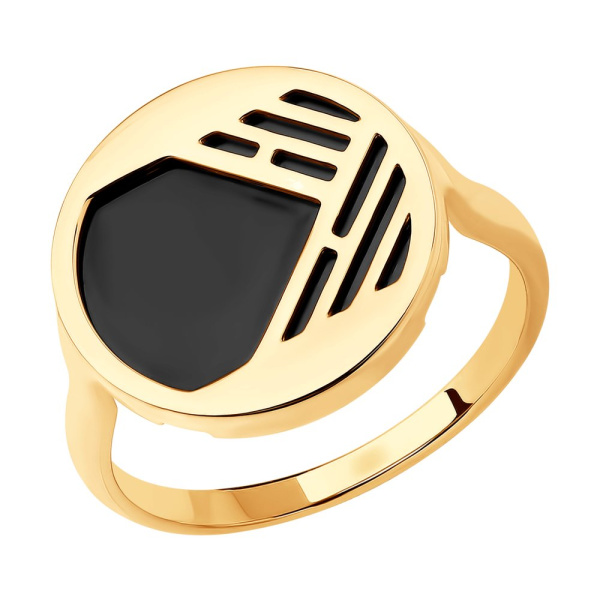 Кольцо из красного золота с наношпинелью