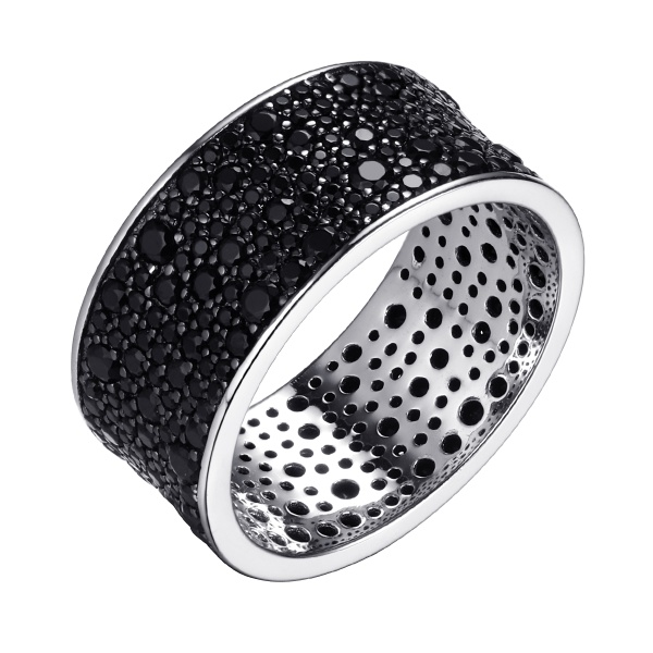 Кольцо из серебра с нанокристаллами