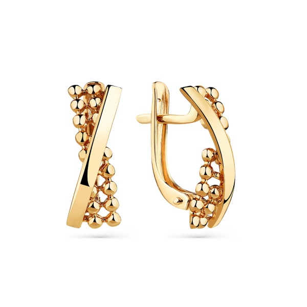 Серьги из красного золота