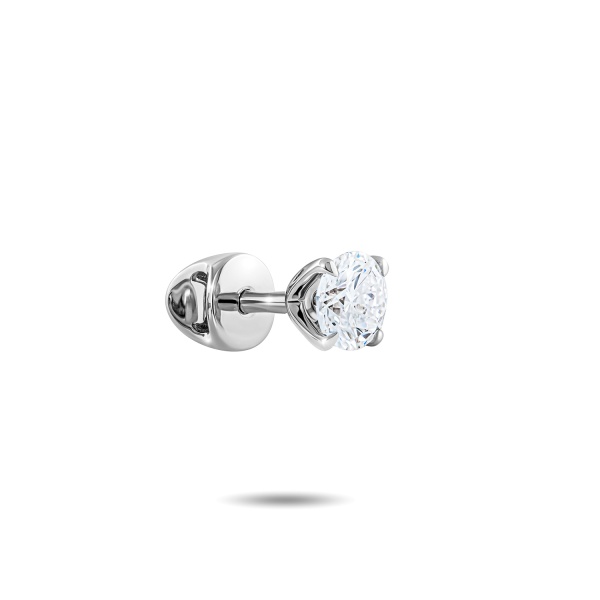 Моносерьга из белого золота с бриллиантом