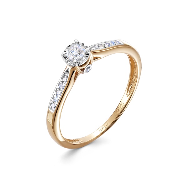 Кольцо из золота с бриллиантами