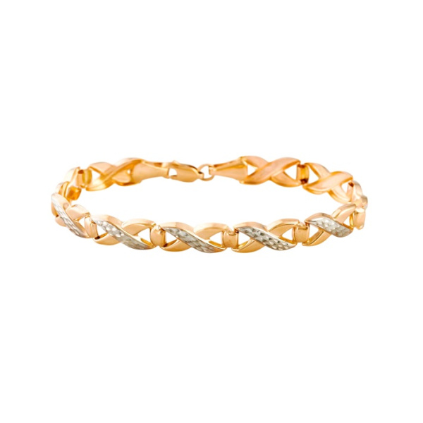 Браслет из комбинированного золота