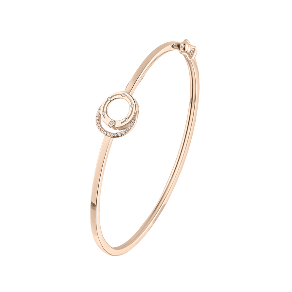 Браслет из красного золота с фианитами