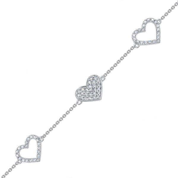 Браслет из белого золота с бриллиантами