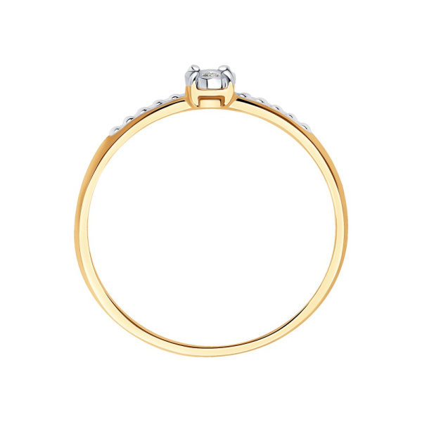 Кольцо из золота с бриллиантом