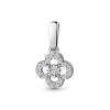 Подвеска из белого золота с бриллиантами «Клевер»
