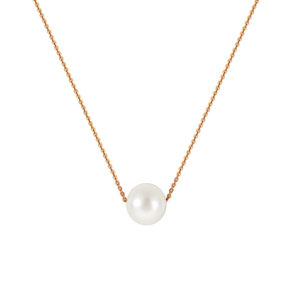 Колье из красного золота с жемчугом