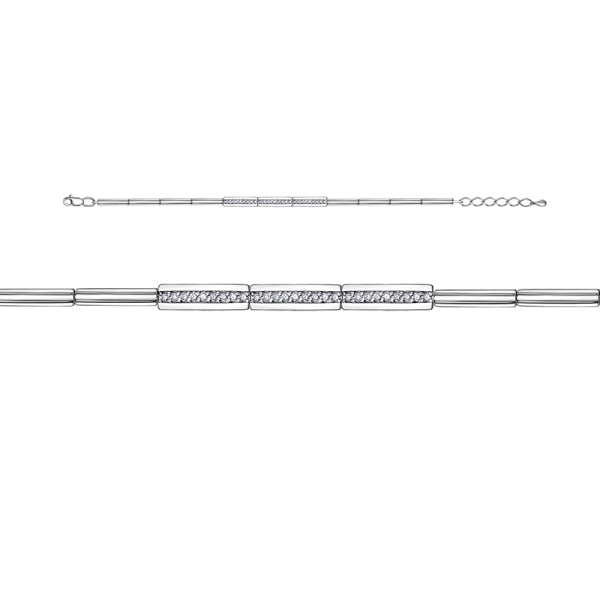 Браслет из белого золота с бриллиантами