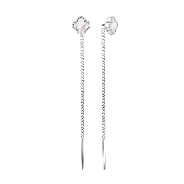 Серьги из серебра с перламутром