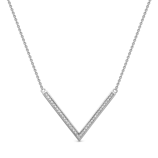 Колье из белого золота с бриллиантами