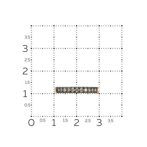 Кольцо из красного золота с бриллиантами