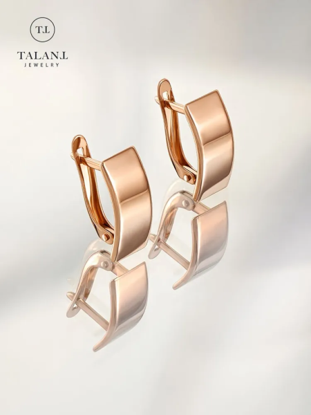 Серьги из красного золота