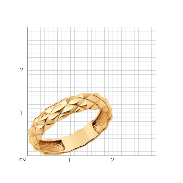 Кольцо из красного золота