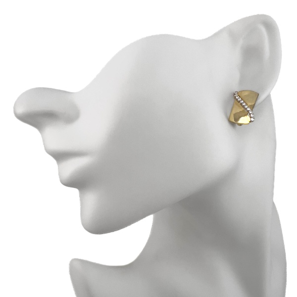 Серьги из желтого золота с фианитами