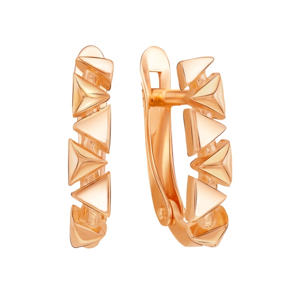 Серьги из красного золота