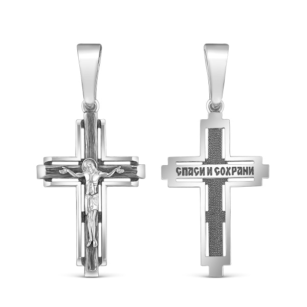 Крестик православный из серебра