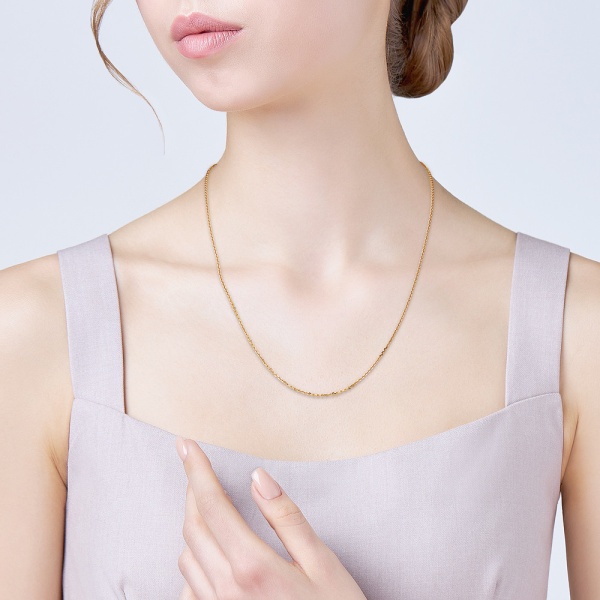 Цепь из красного золота 585, плетение «Якорь»