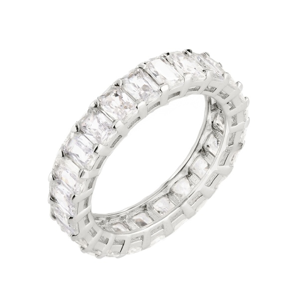 Кольцо из серебра с кубическим цирконием