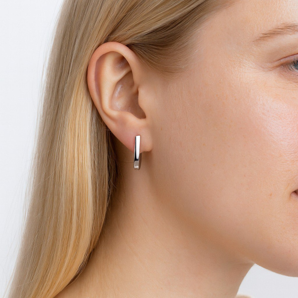 Серьги из белого золота