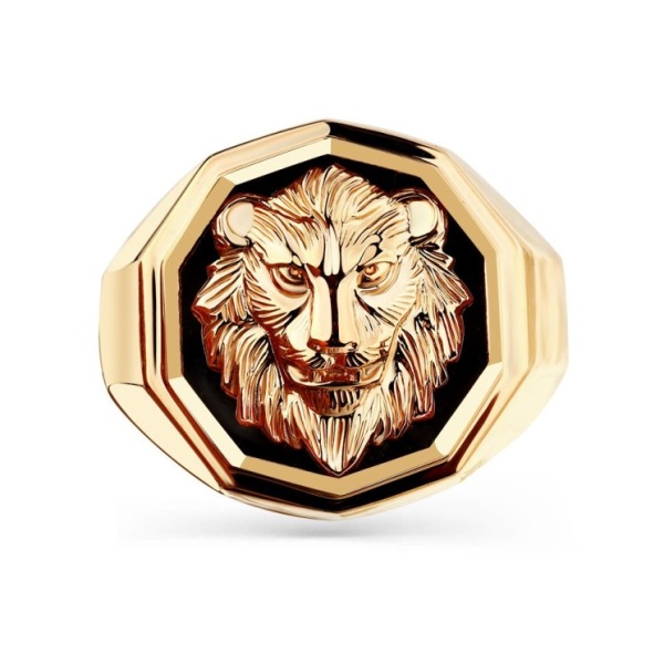 Печатка из красного золота 585 пробы