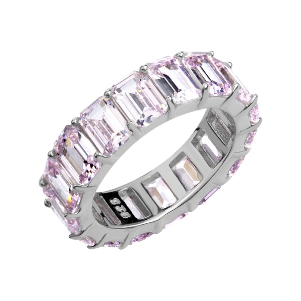 Кольцо из серебра с кубическим цирконием