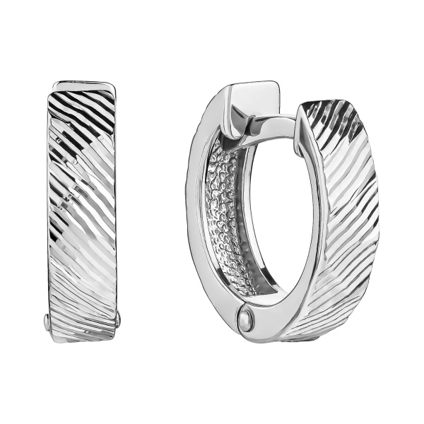 Серьги конго из серебра