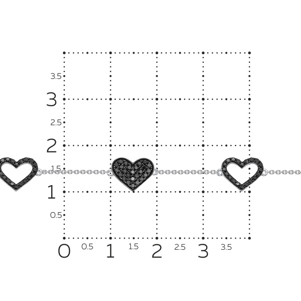 Браслет из белого золота с бриллиантами