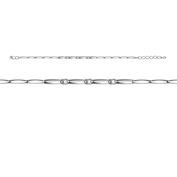 Браслет из белого золота с бриллиантами