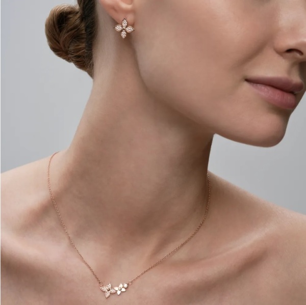 Серьги из позолоченного серебра с фианитами