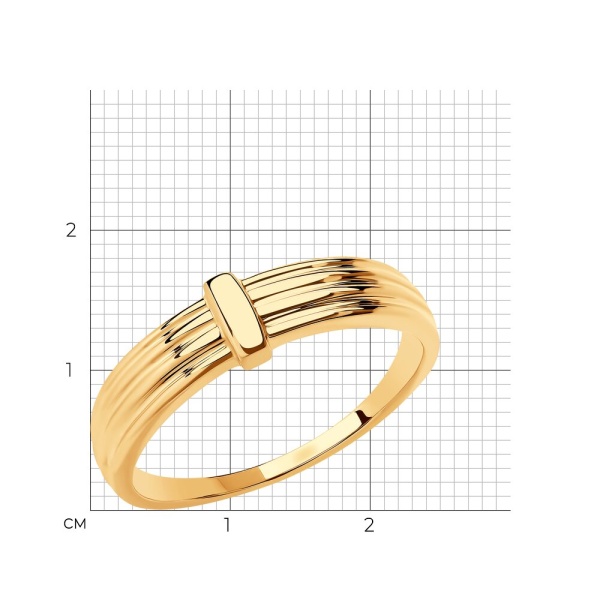 Кольцо из красного золота