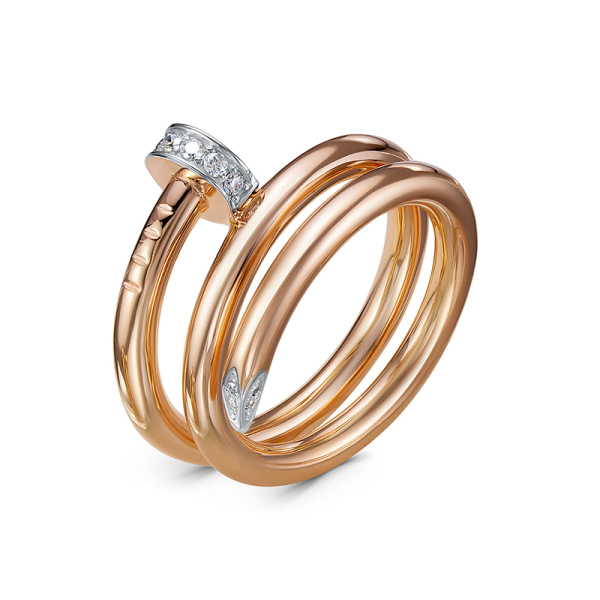 Кольцо из золота с бриллиантами