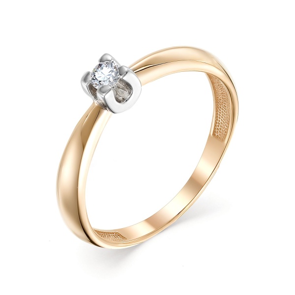 Кольцо из золота с бриллиантом