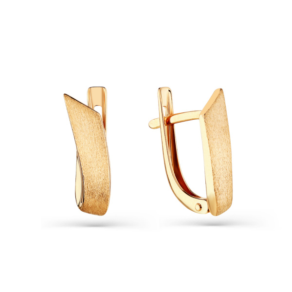 Серьги из красного золота