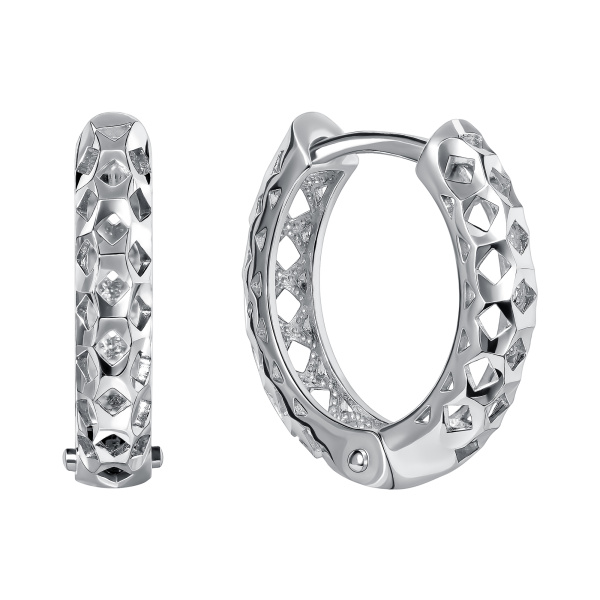 Серьги конго из серебра