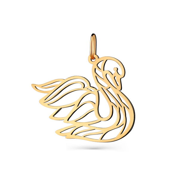 Подвеска из красного золота 585 пробы