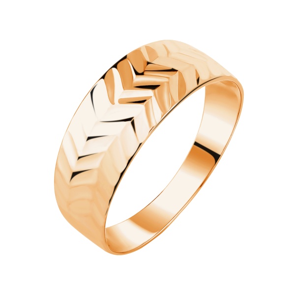 Кольцо из красного золота