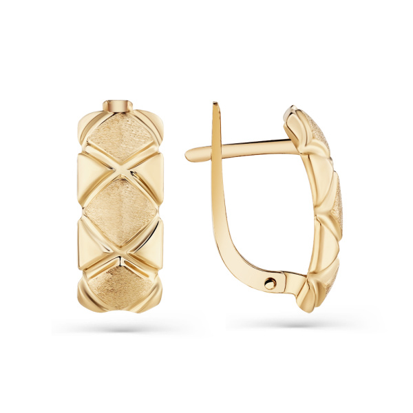 Серьги из красного золота