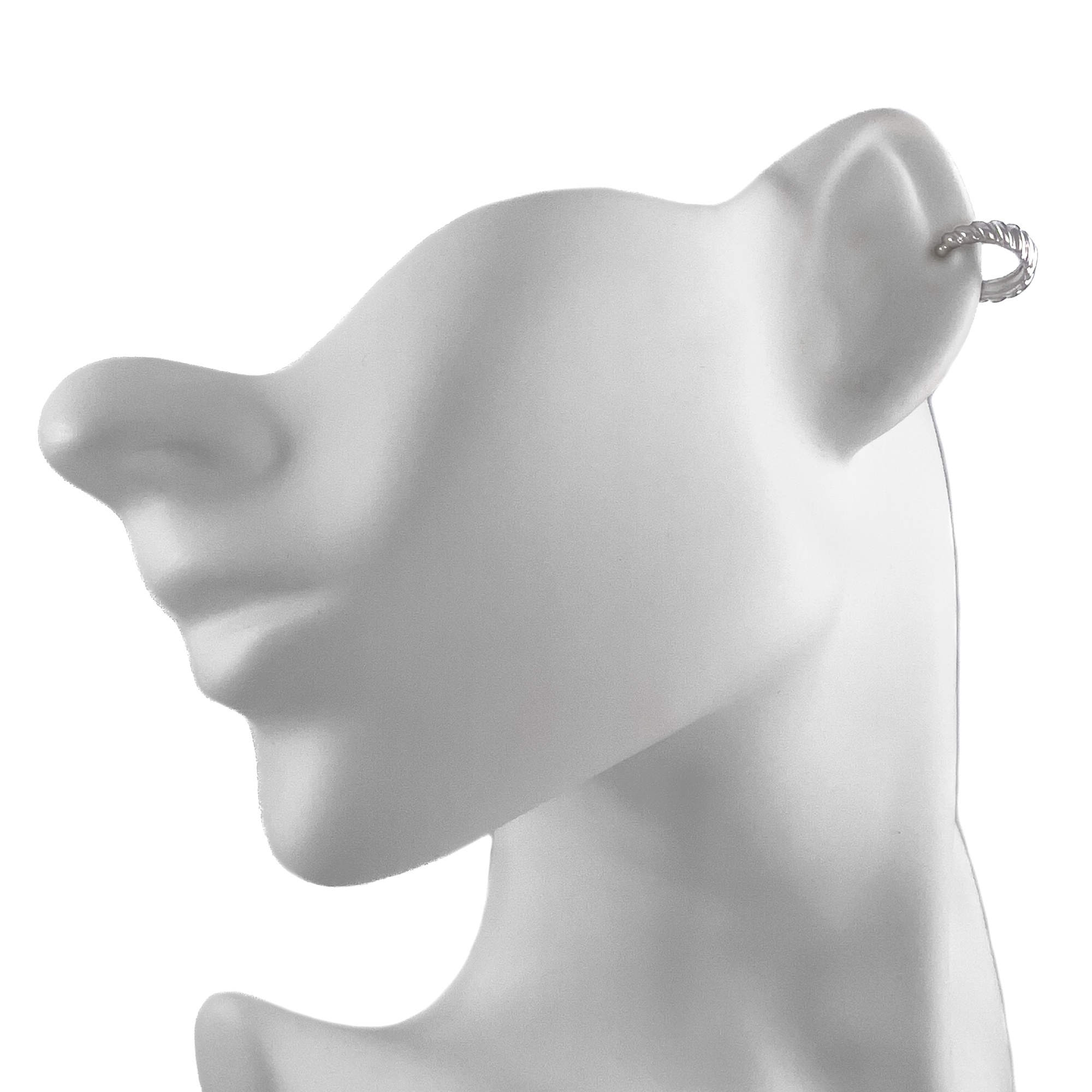 Серьга кафф из серебра