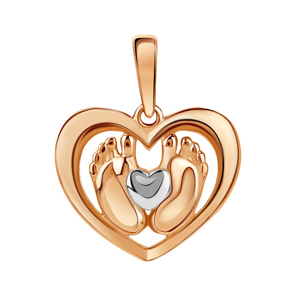 Подвеска из красного золота